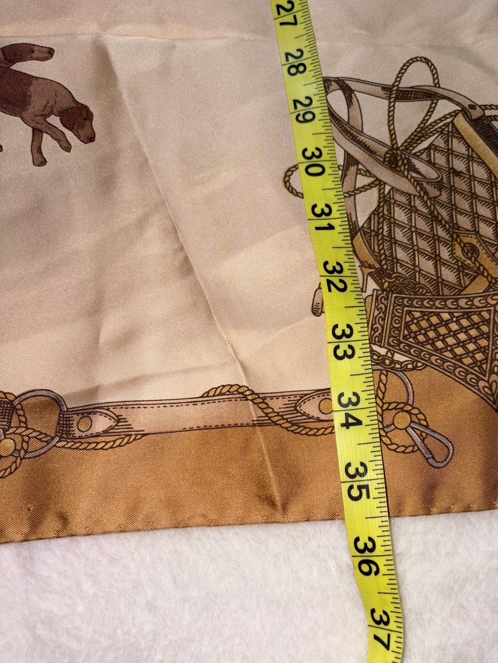 Vintage Accento Italian Equestrian Silk Scarf - Picture 6 of 7